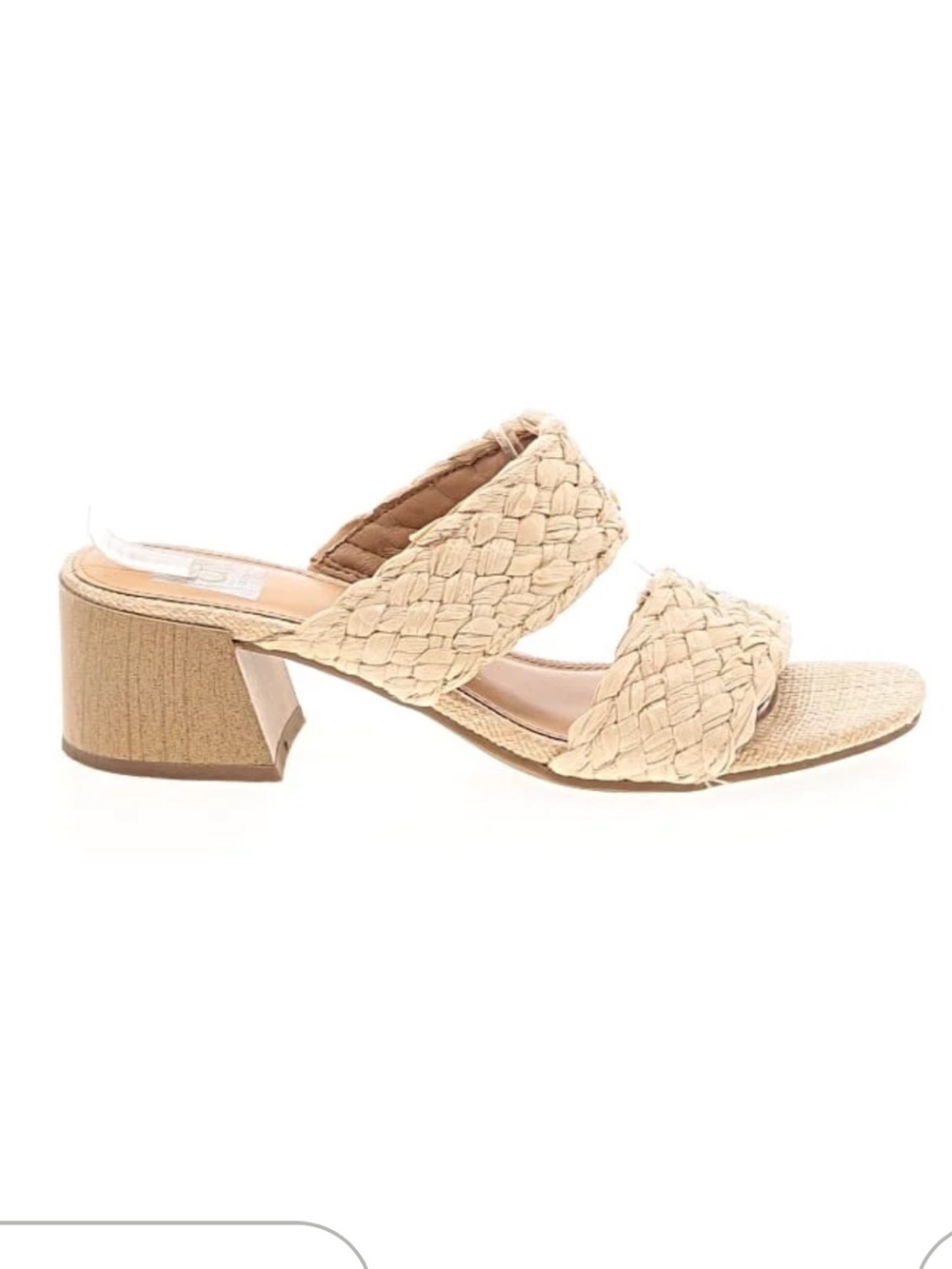 Dolce Vita Braided Double-Strap Slide Sandal in Natural